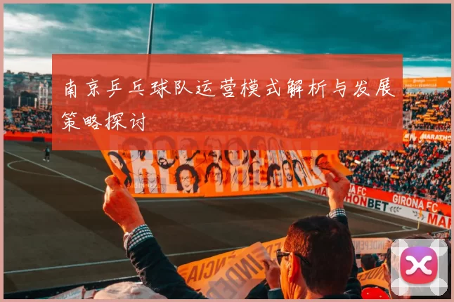 南京乒乓球队运营模式解析与发展策略探讨
